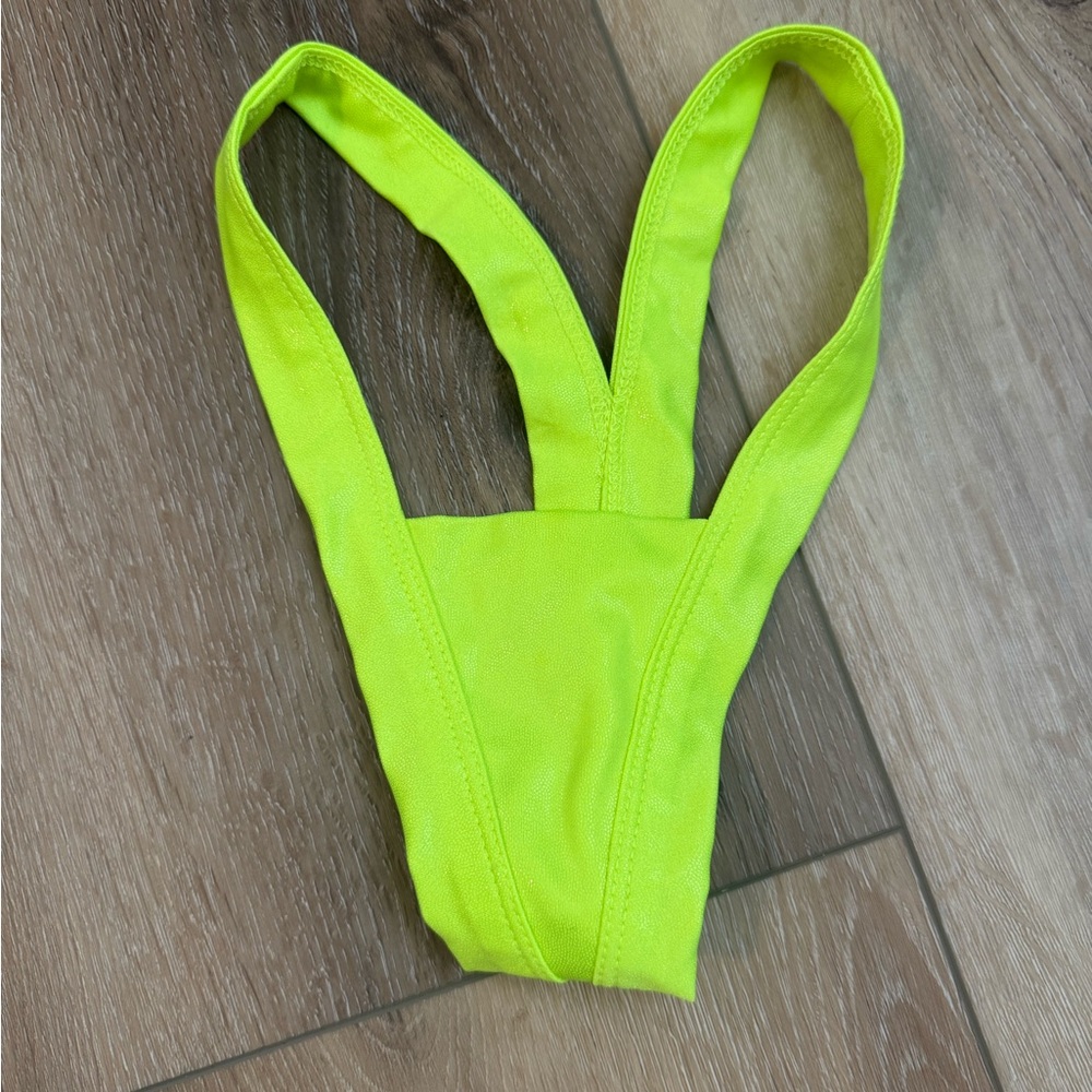 Malibu Strings Neon Green Bikini Bottoms